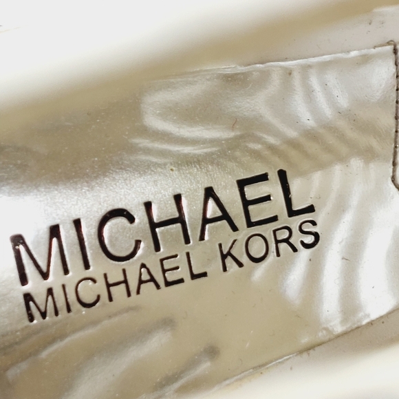 Michael Kors White Strappy Ankle Boots Open Toe High Heels M657 - Picture 10 of 13